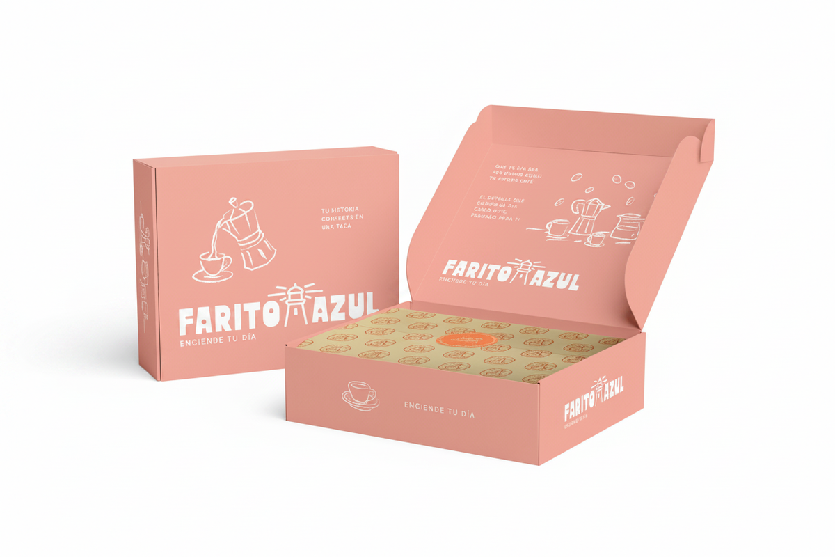 Caja regalo rosa - fondo blanco