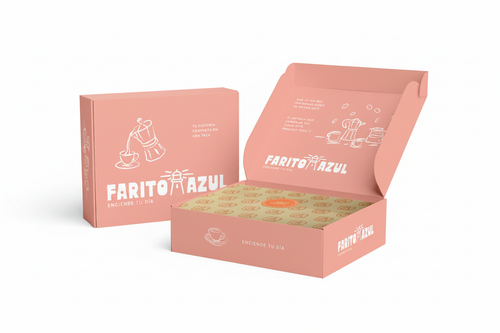 Caja regalo rosa - fondo blanco