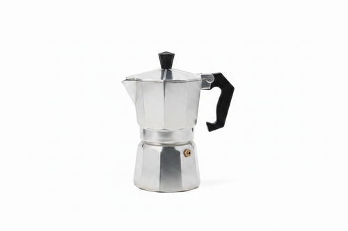 Moka pot left side view